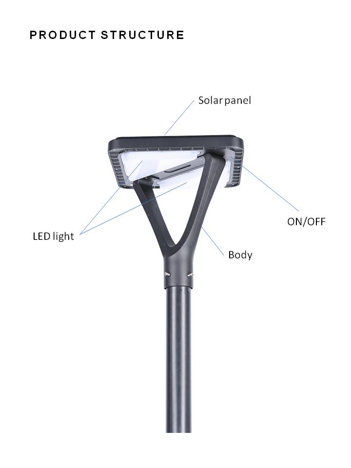 30W All in One Solar Courtyard Light for Park from China manufacturer