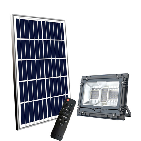 smart solar flood light